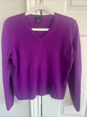 Only Mine Bright Purple V-Neck Sweater